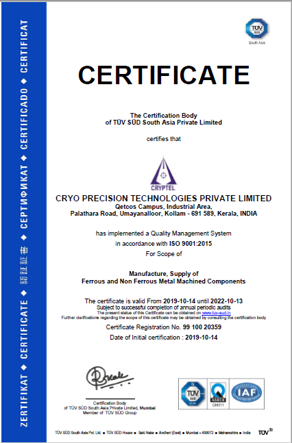 Certificates